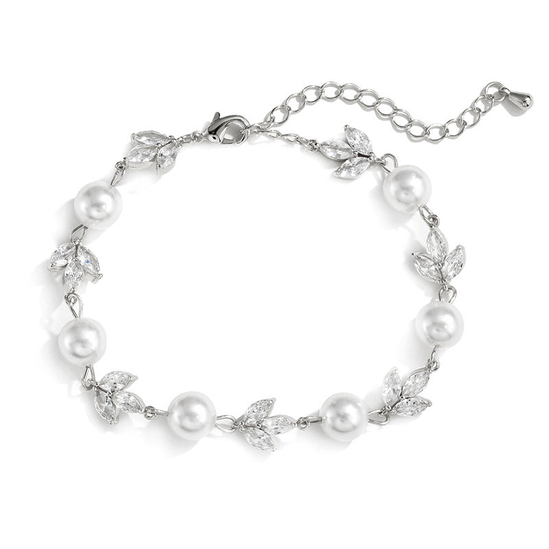 Forever Pearl and Crystal Bracelet