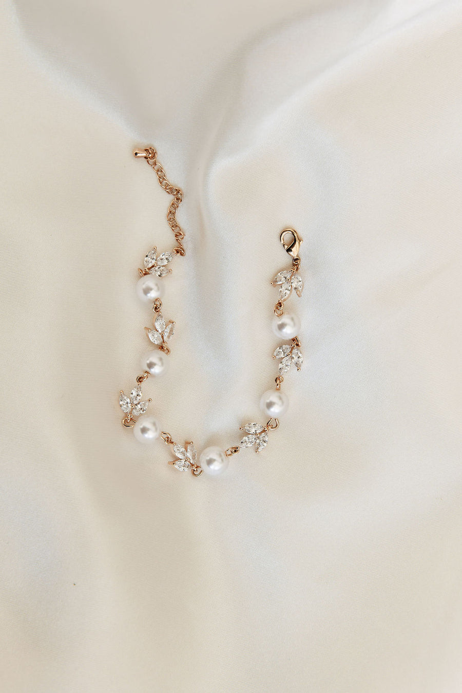 Forever Pearl and Crystal Bracelet