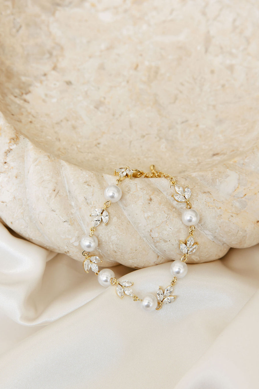 Forever Pearl and Crystal Bracelet