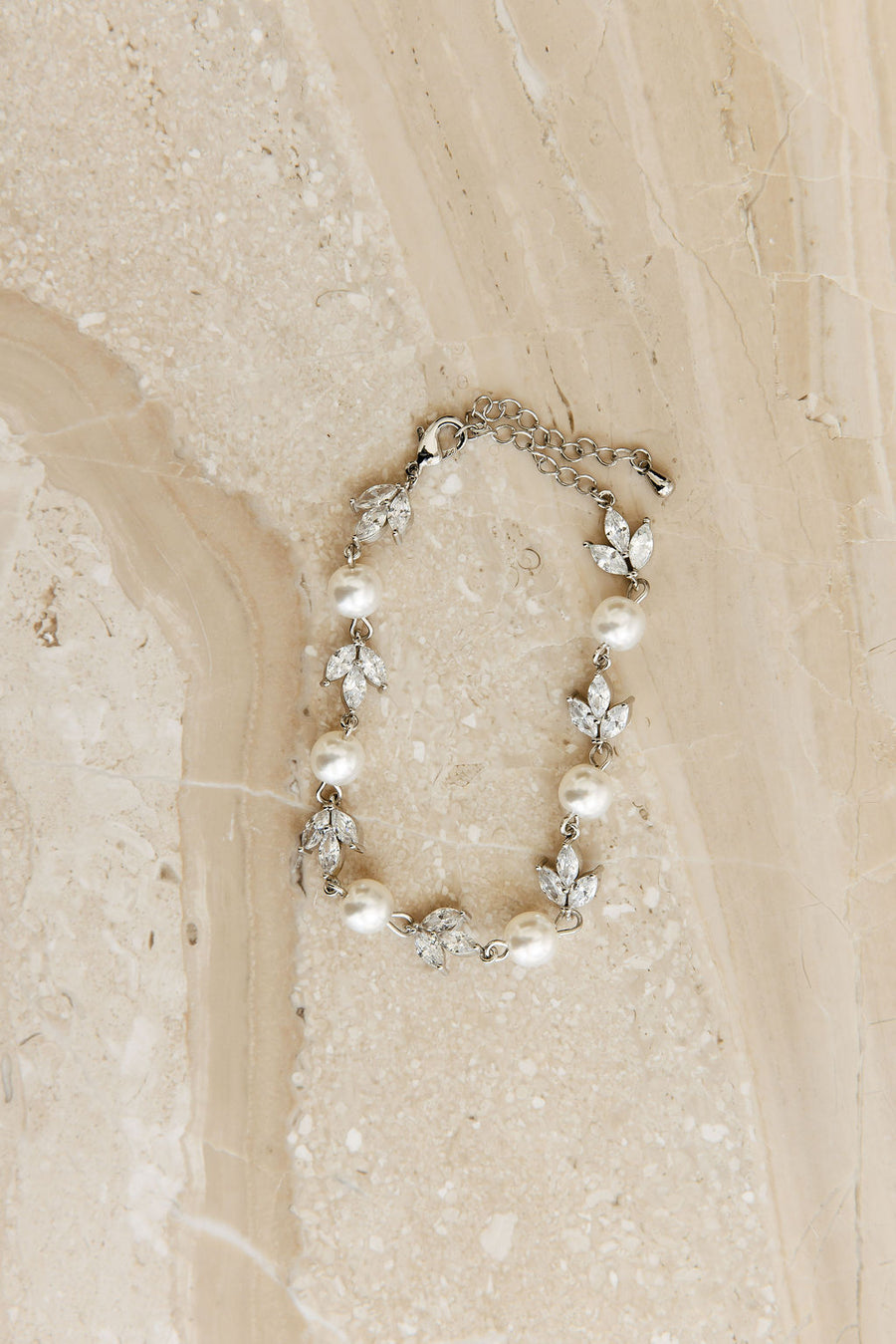 Forever Pearl and Crystal Bracelet