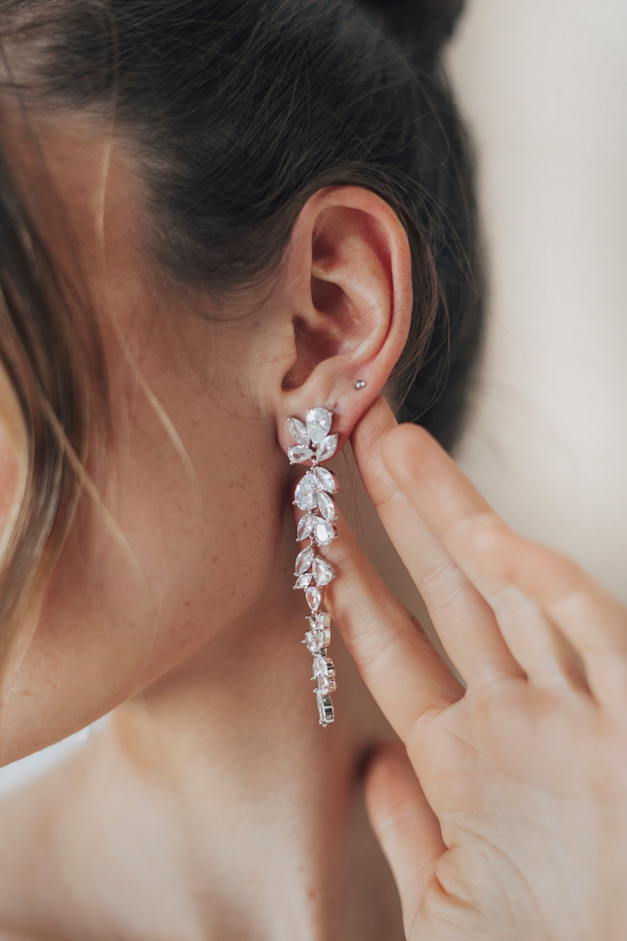 Promise Crystal Drop Earrings