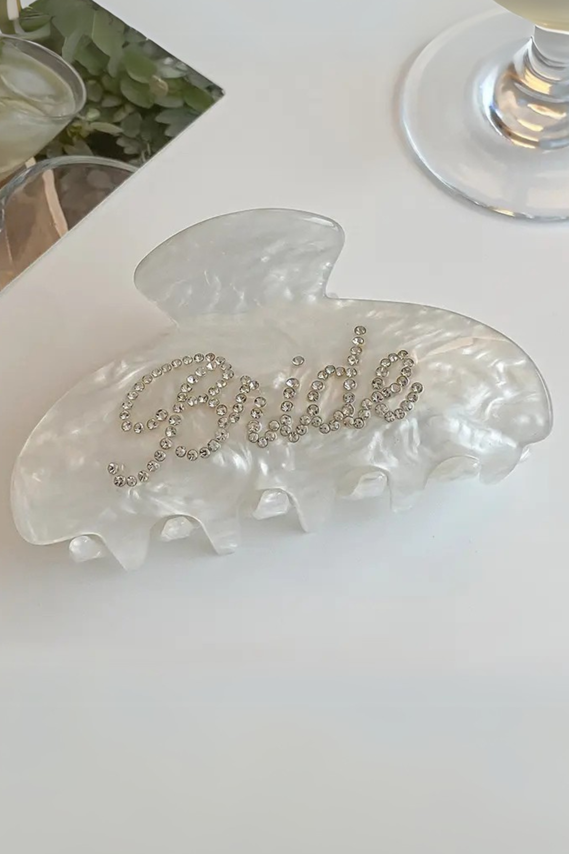 BRIDE Crystal Claw Clip – Untamed Petals