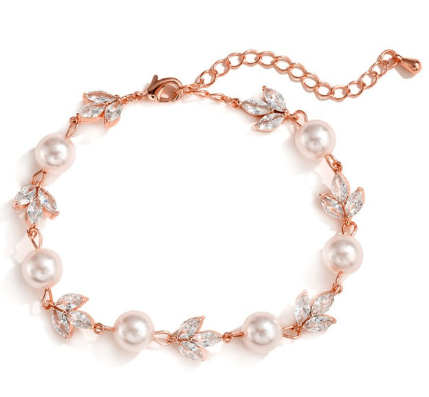 Forever Pearl and Crystal Bracelet