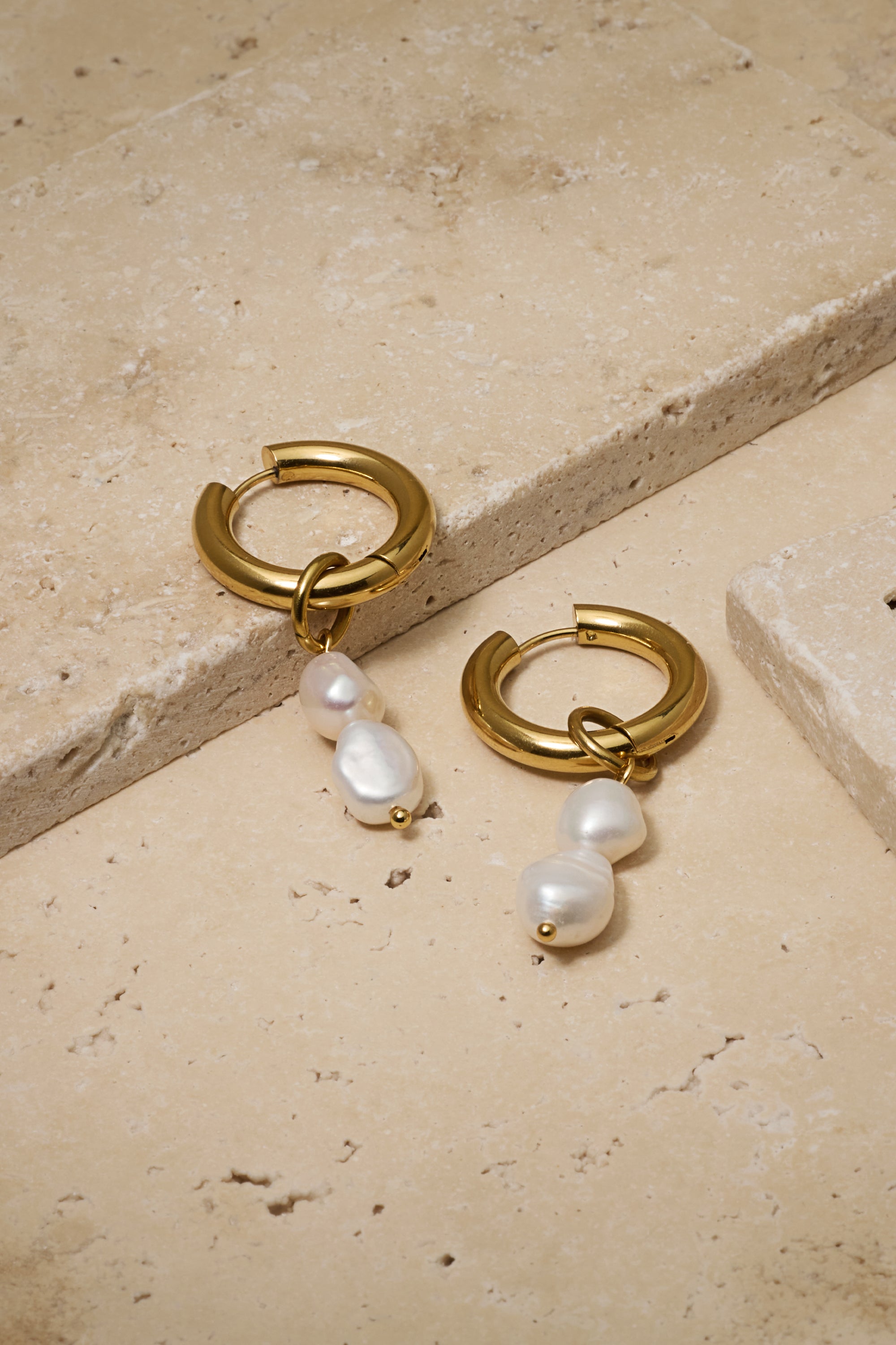 Zuma Freshwater Pearl Hoops – Untamed Petals