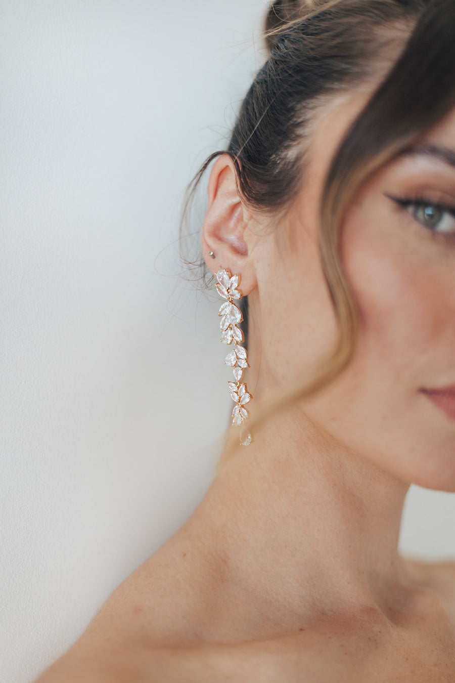 Promise Crystal Drop Earrings