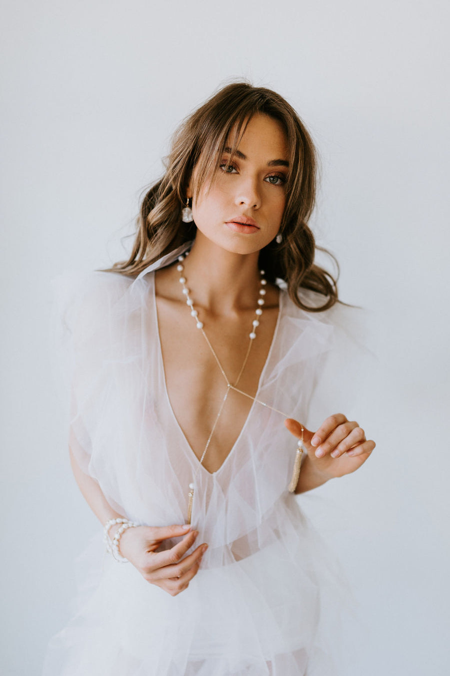 Timeless Pearl Lariat Necklace