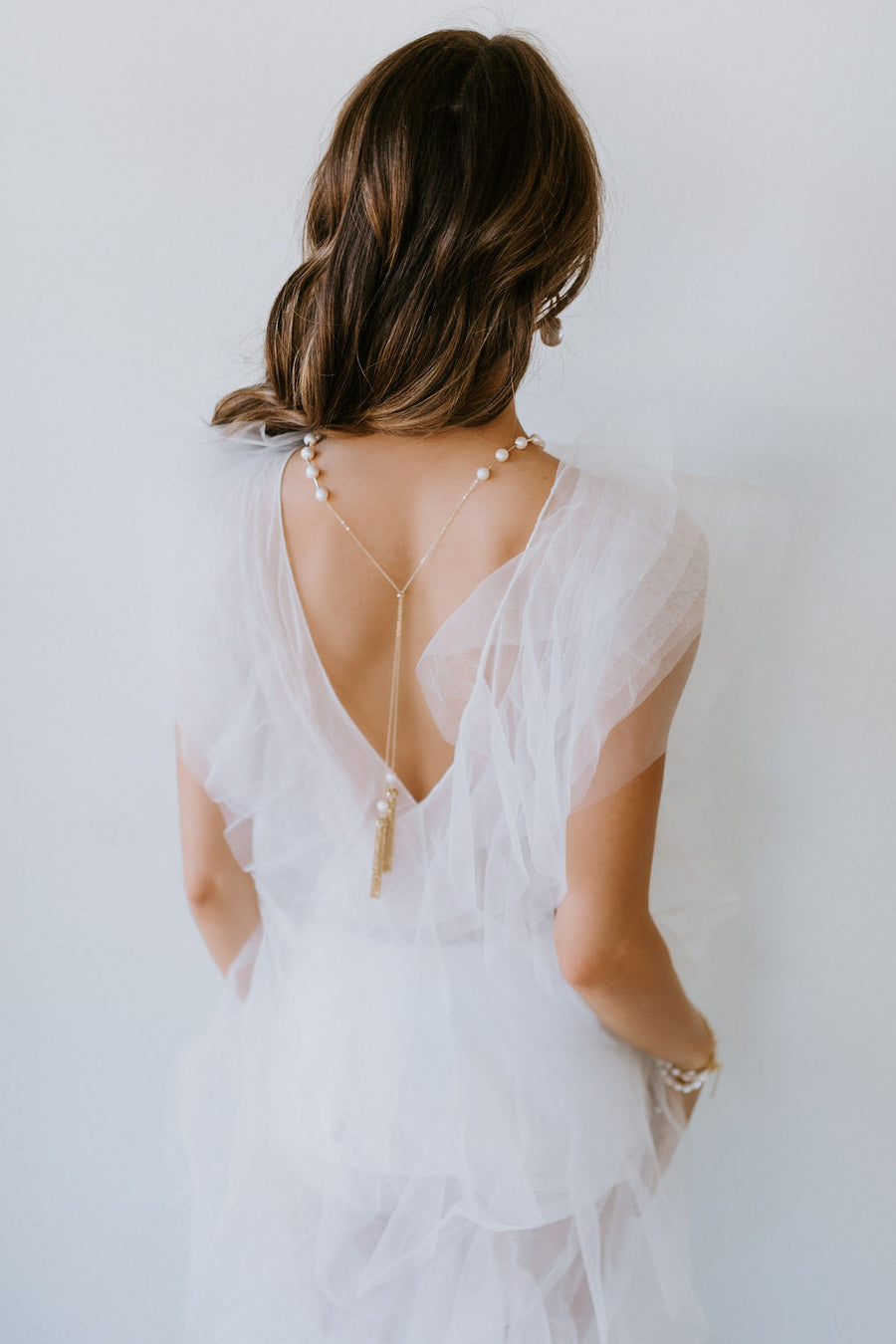Timeless Pearl Lariat Necklace