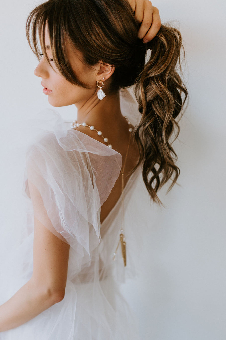 Timeless Pearl Lariat Necklace