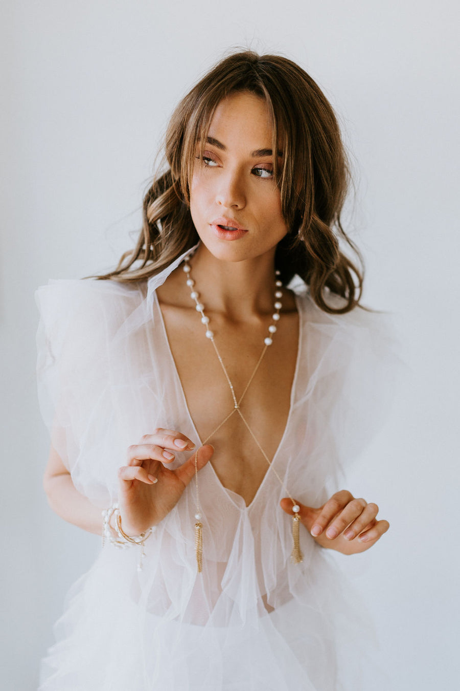 Timeless Pearl Lariat Necklace