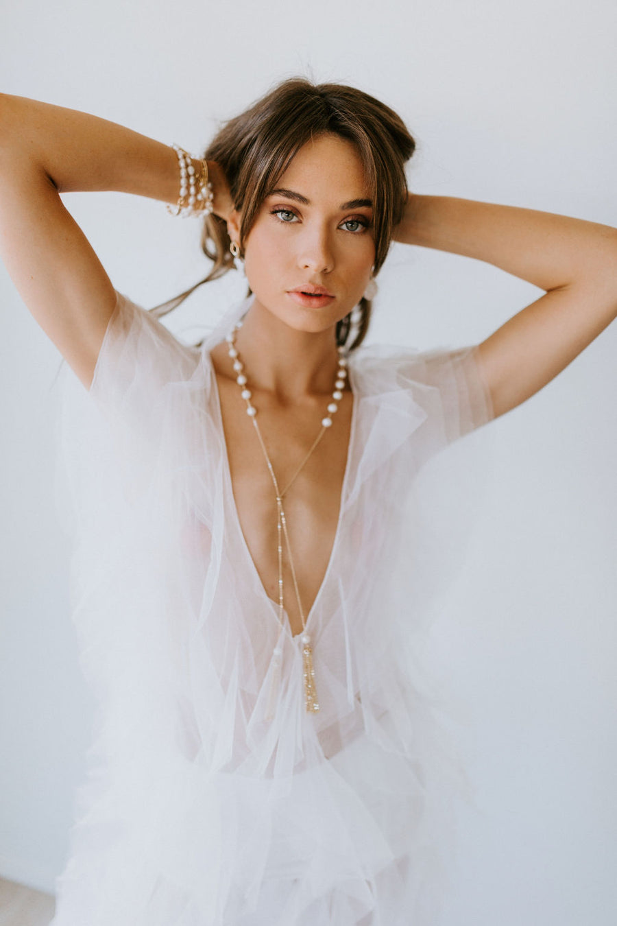 Timeless Pearl Lariat Necklace