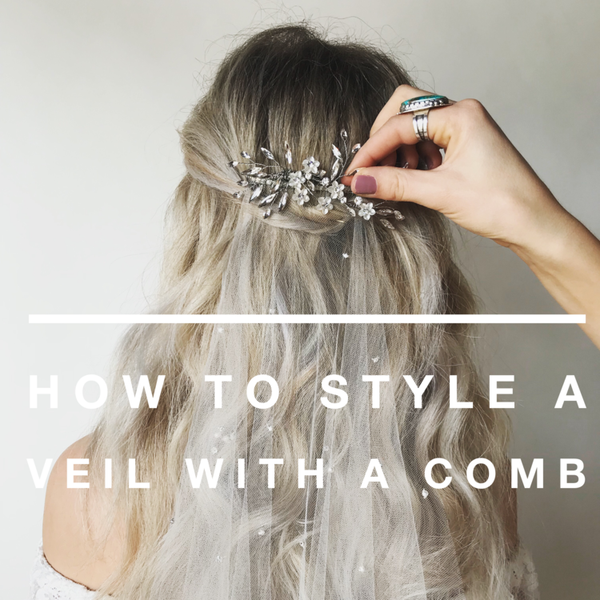 How to Style a Veil with a Comb