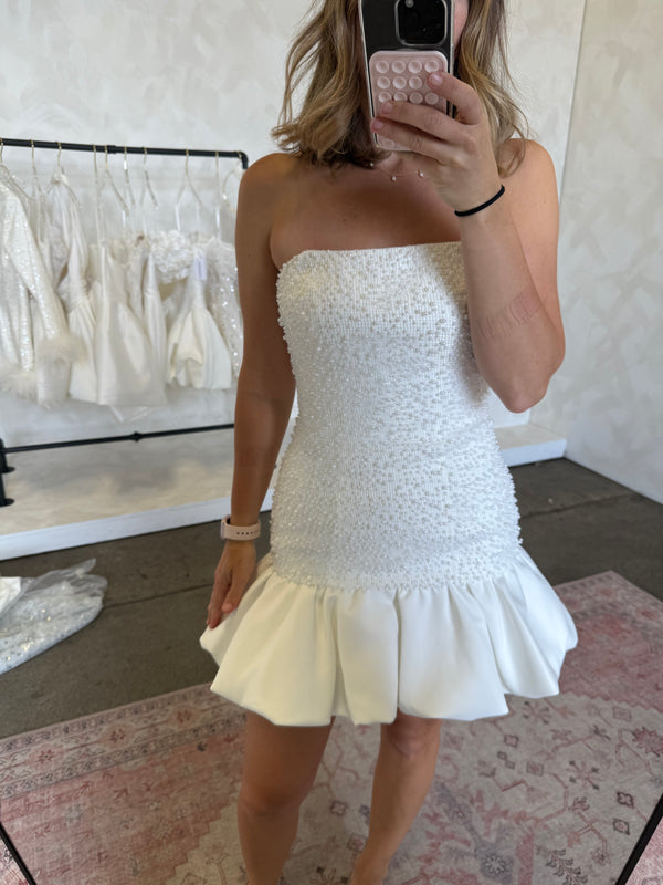 Drop Waist Pearl Mini- SAMPLE SALE