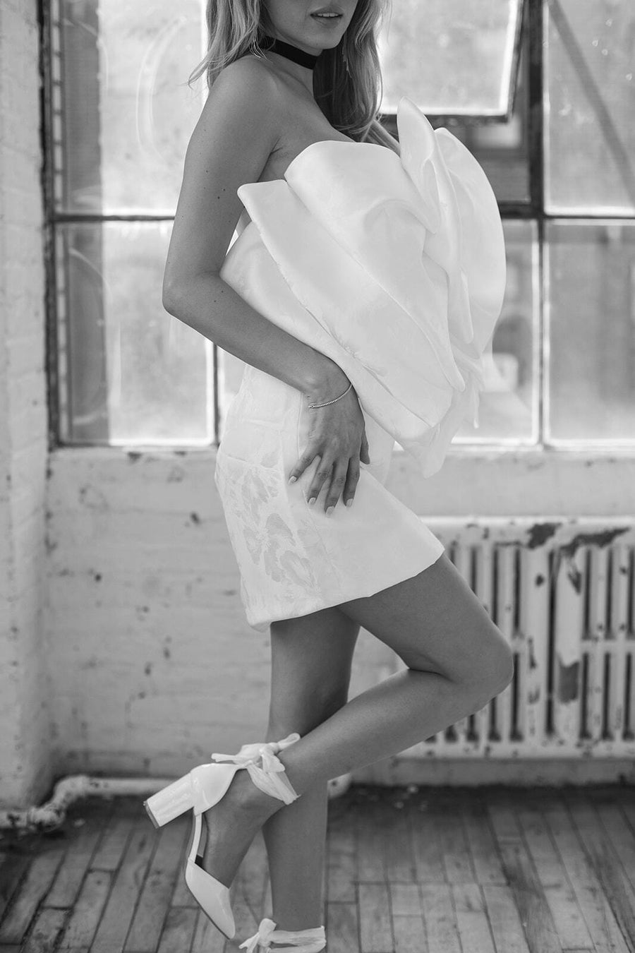 Floral Bow Bodice Mini Dress - SAMPLE SALE Untamed Petals Floral Bow Bodice Mini Dress - SAMPLE SALE Untamed Petals