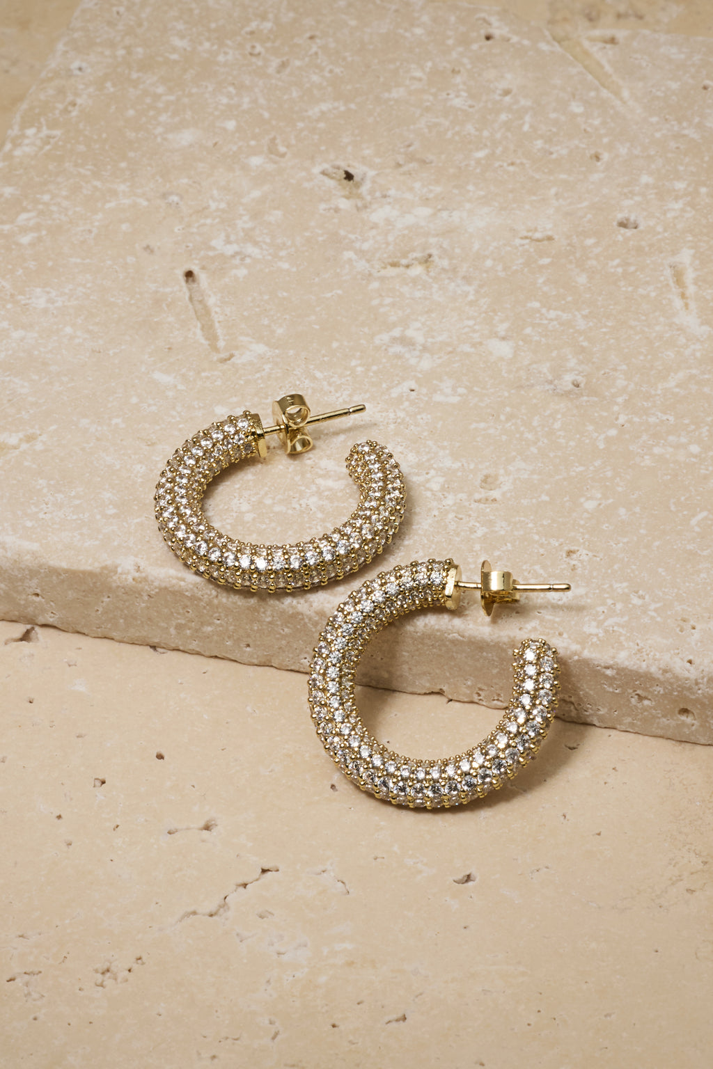Alex Crystal Hoops – Untamed Petals