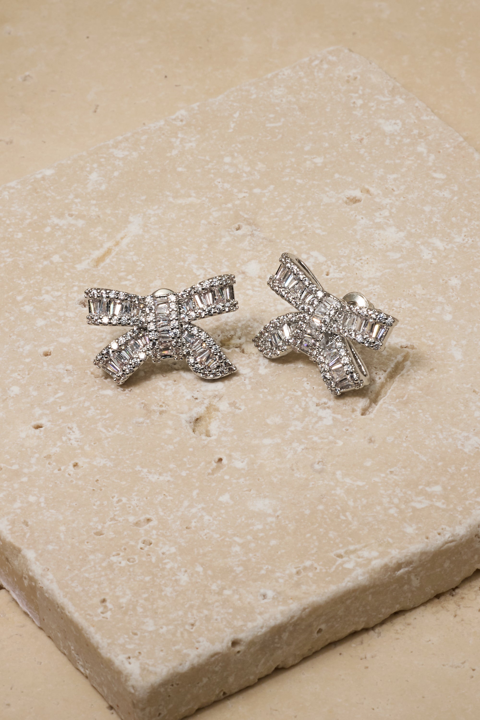 Alicia Crystal Bow Studs – Untamed Petals
