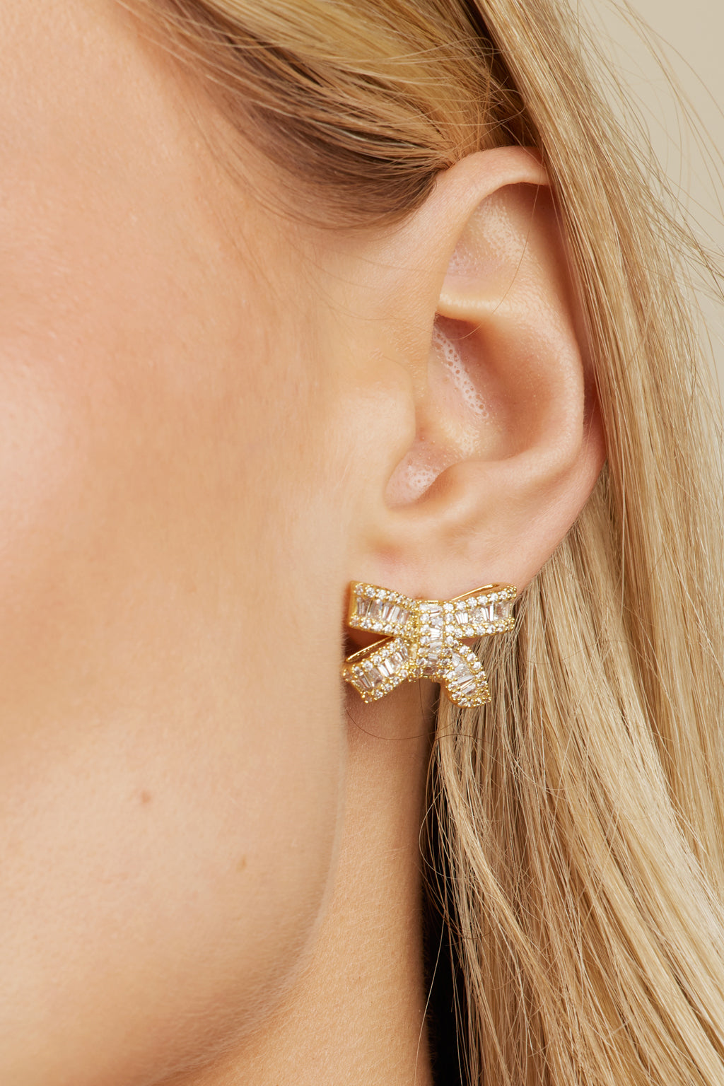 Alicia Crystal Bow Studs – Untamed Petals