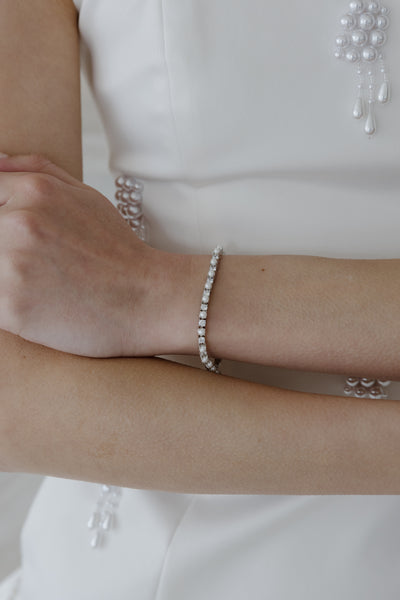 Aria Pearl and Crystal Bracelet