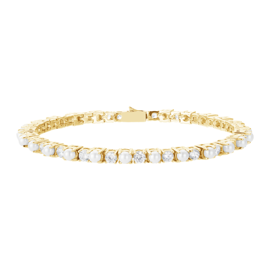 Aria Pearl and Crystal Bracelet