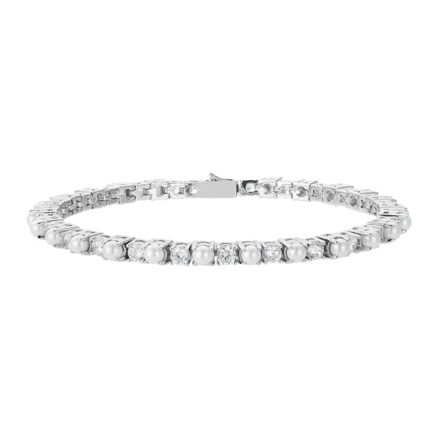 Aria Pearl and Crystal Bracelet