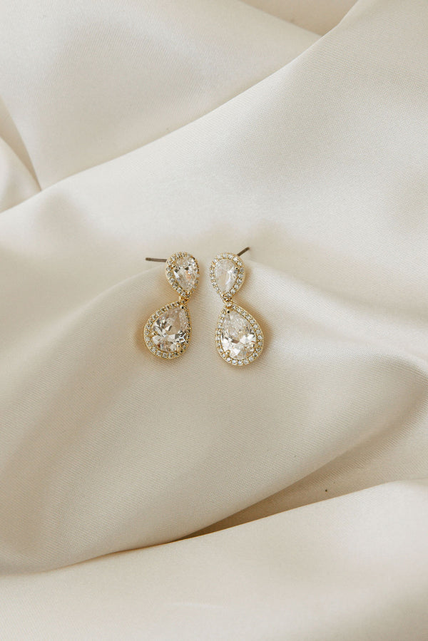 Aspen Crystal Drop Earrings
