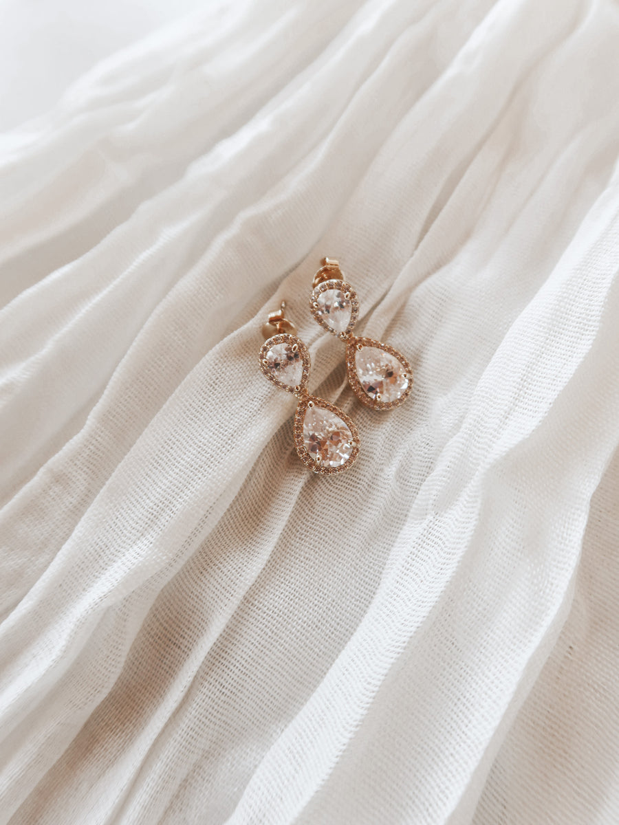 Aspen Crystal Drop Earrings