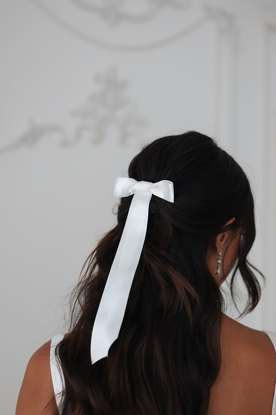 Blair Satin Bow Light Ivory