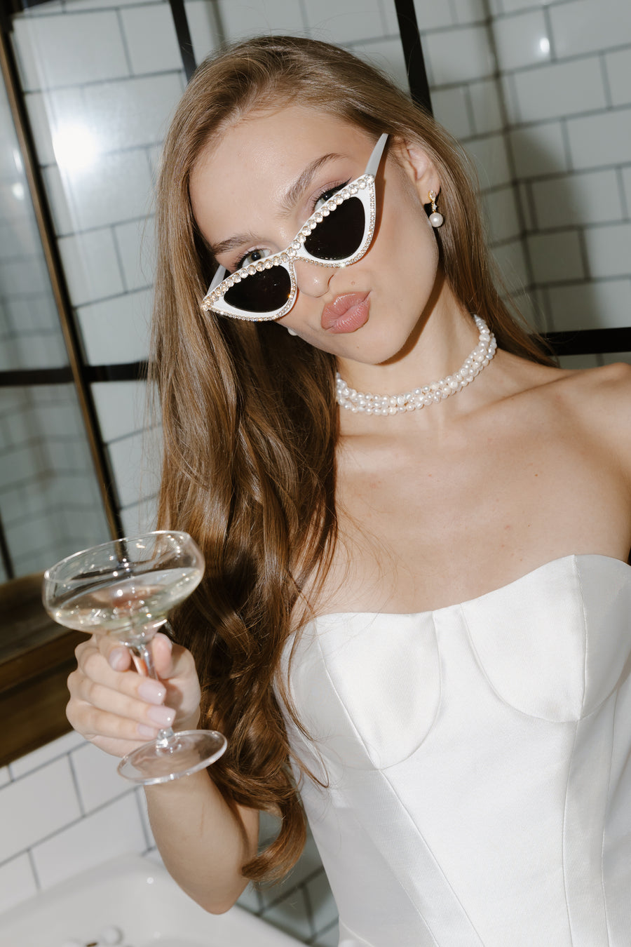Boss Babe Sunnies - White