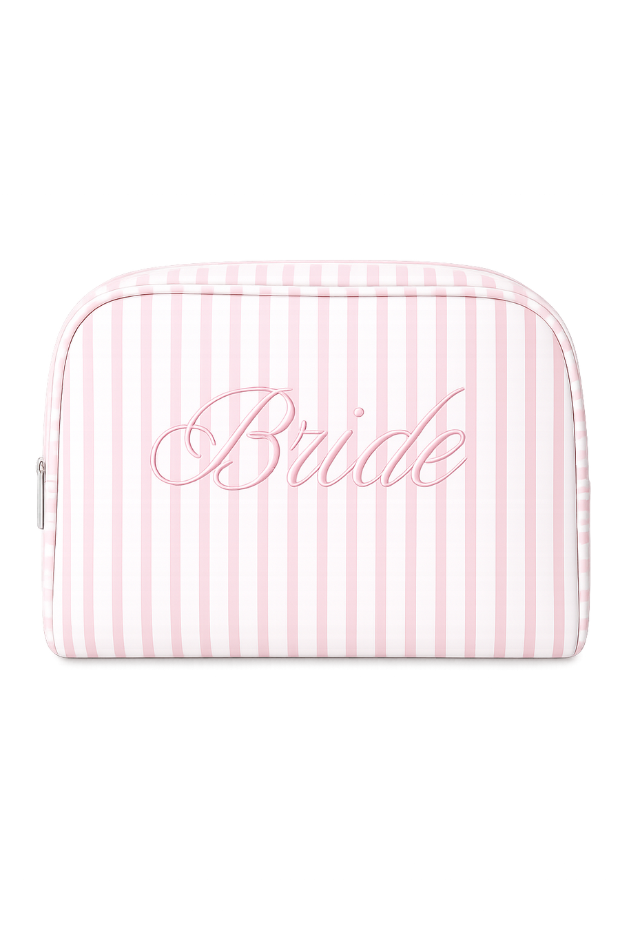 Bride Striped Cosmetic Bag - Pink