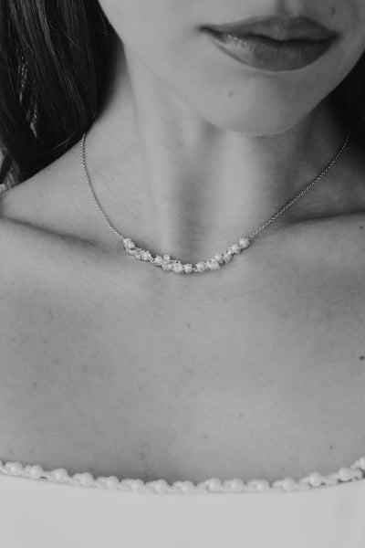 Cleo Pearl and Crystal Necklace