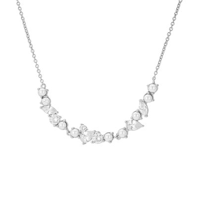 Cleo Pearl and Crystal Necklace