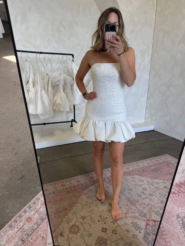 Drop Waist Pearl Mini- SAMPLE SALE