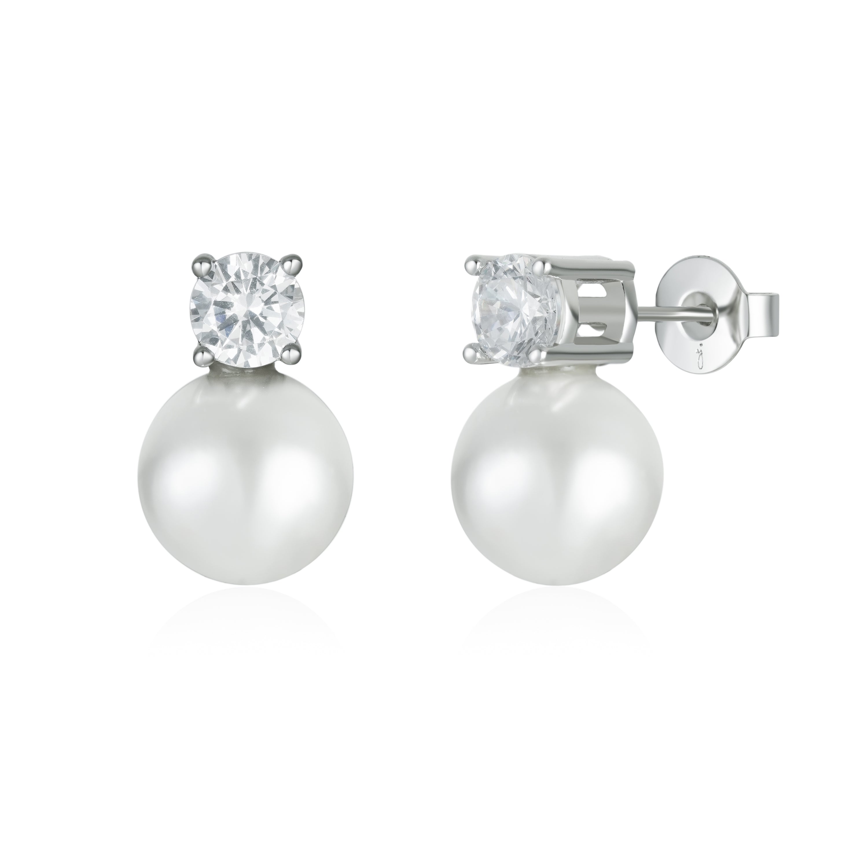 Maven Pearl and Crystal Studs – Untamed Petals