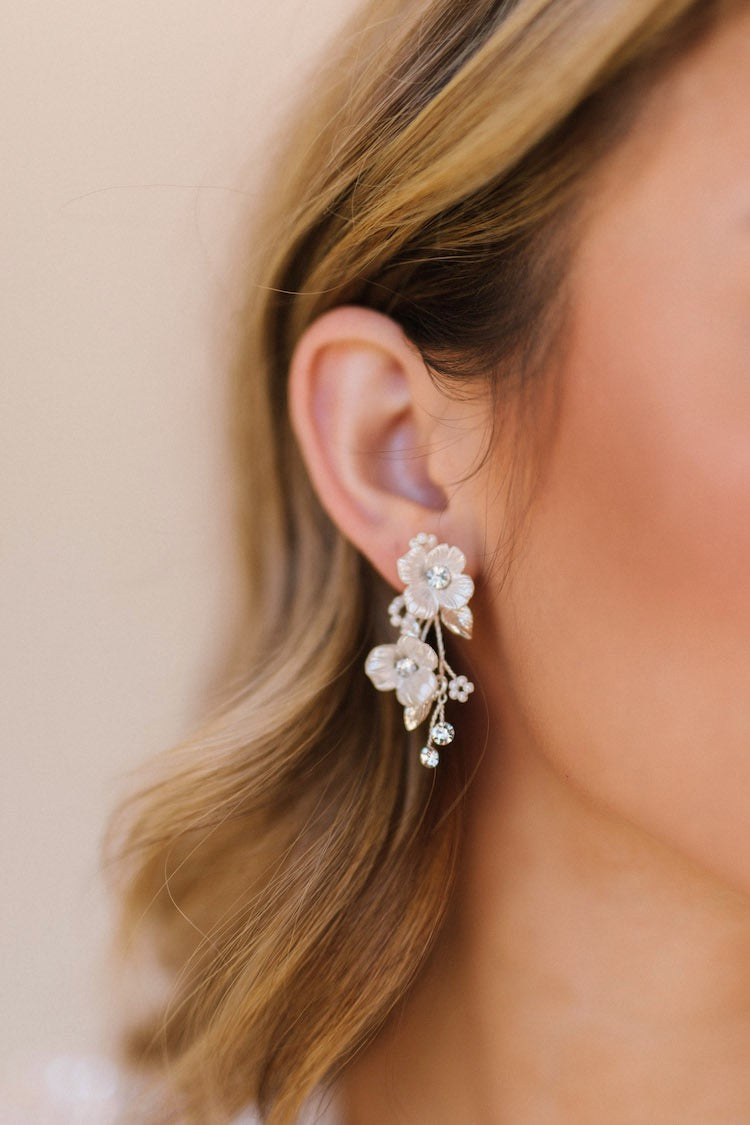 Porcelain Floral Earrings