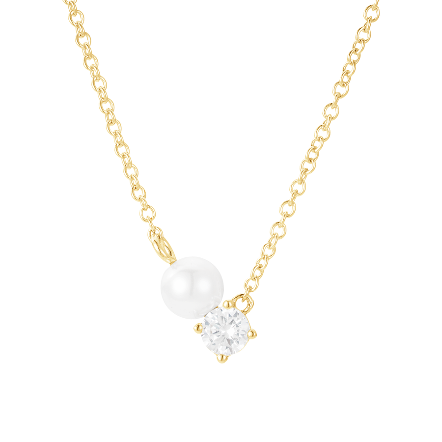 Evermore Pearl and Crystal Necklace