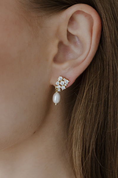First Dance Pearl Drop Earrings