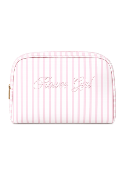 Flower Girl Striped Cosmetic Bag