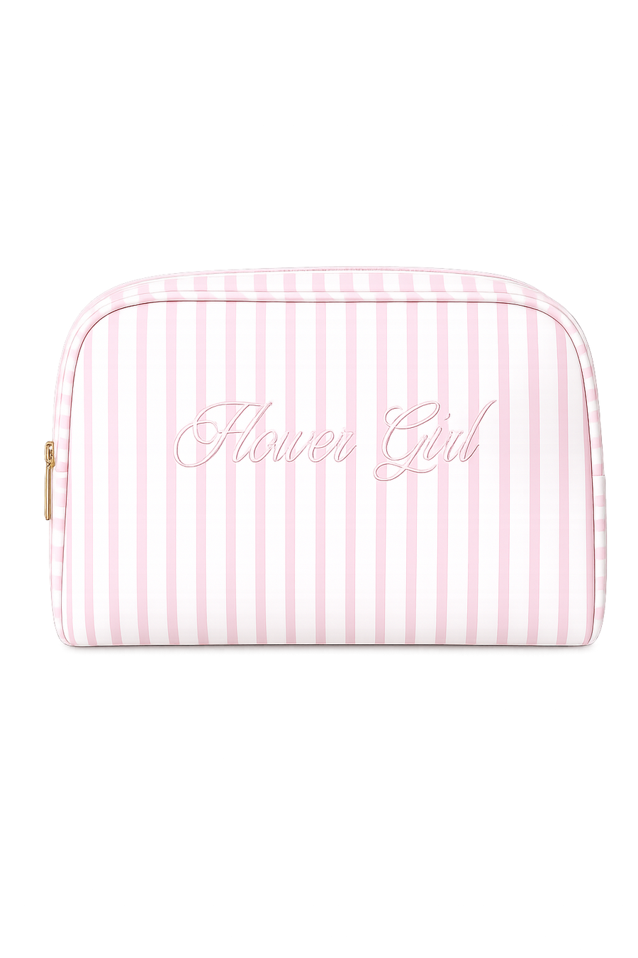 Flower Girl Striped Cosmetic Bag