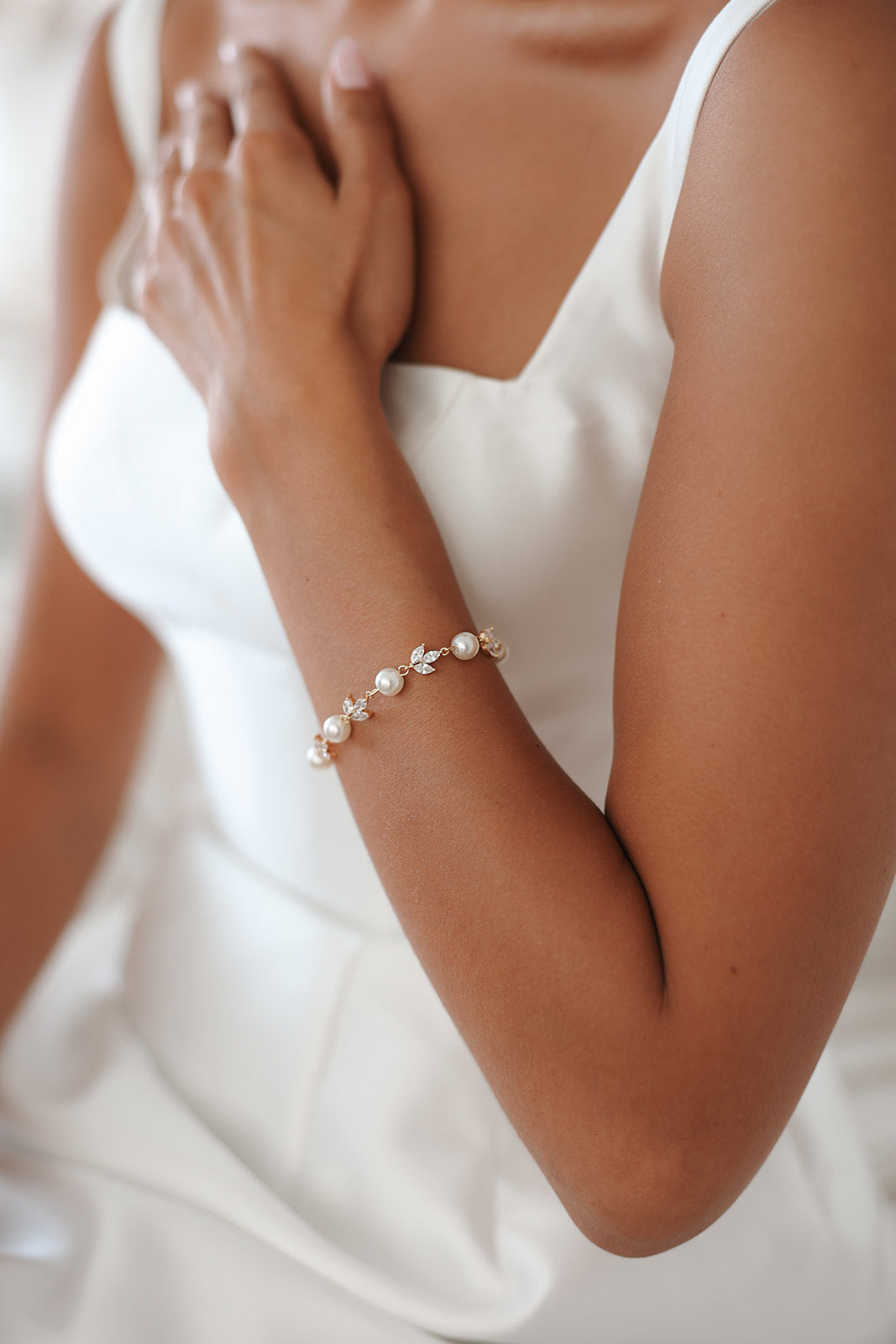 Forever Pearl and Crystal Bracelet – Untamed Petals