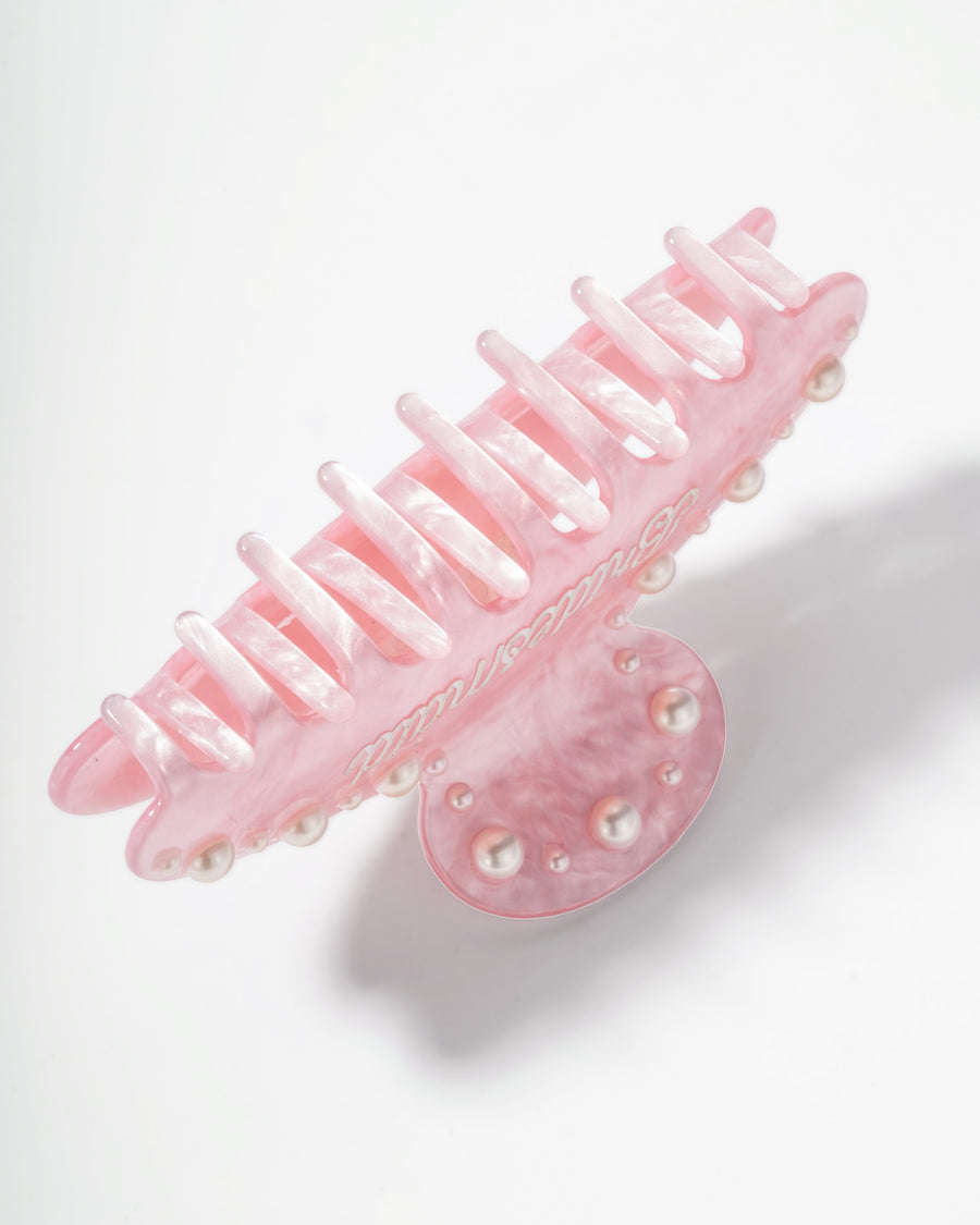 Bridesmaid Pink Pearl Claw Clip