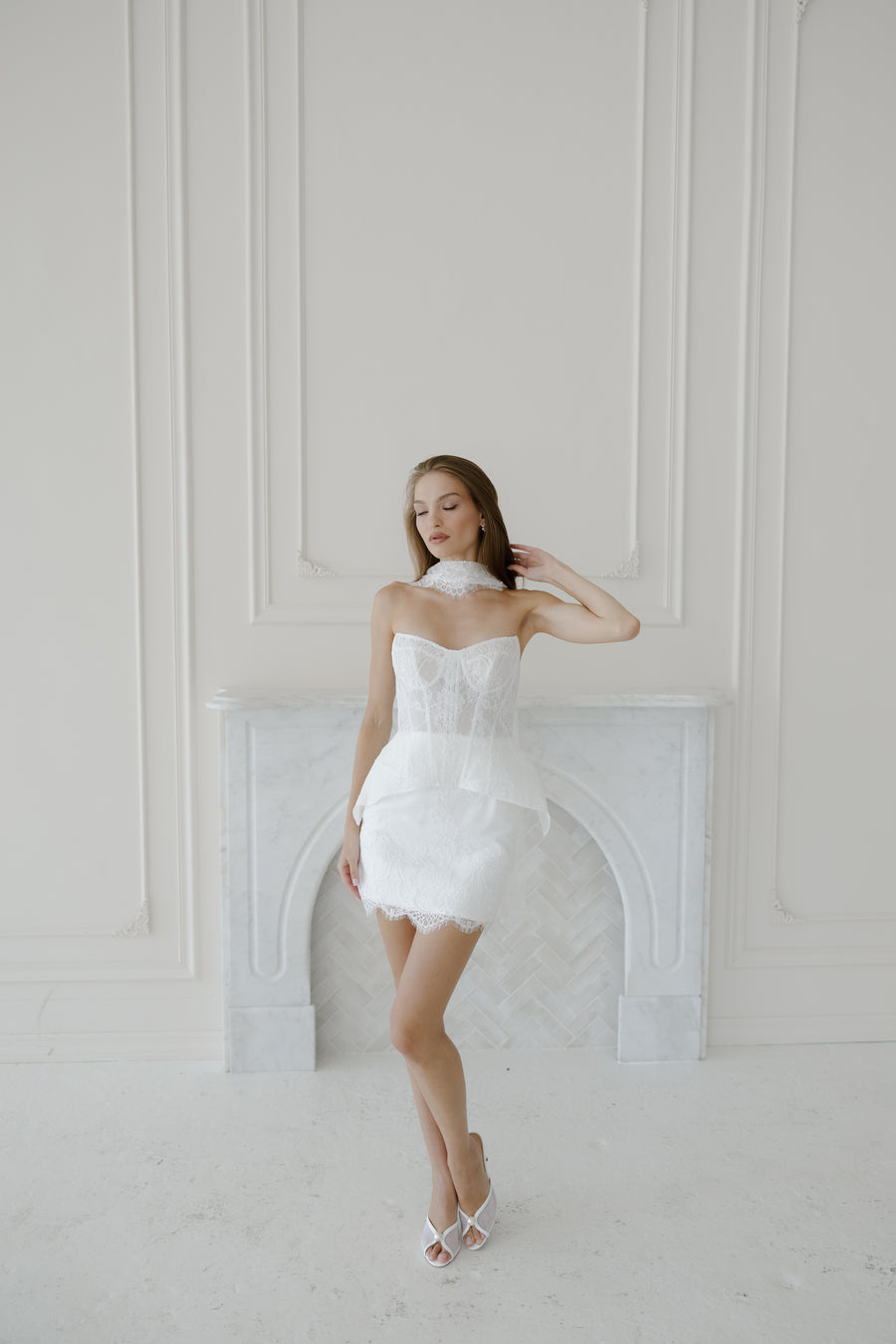 Giselle Mini Dress Lace Strapless Mini Dress | Untamed Petals Giselle Mini Dress Lace Strapless Mini Dress | Untamed Petals