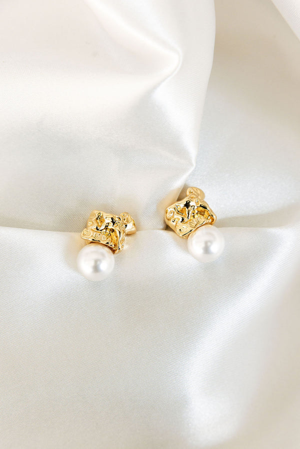 Gossamer Pearl Drop Earrings