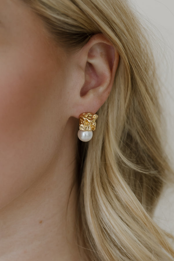 Gossamer Pearl Drop Earrings