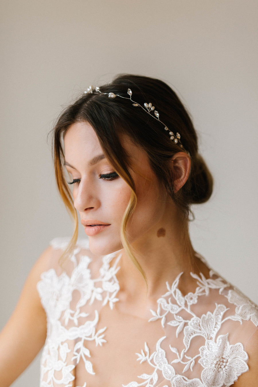 Ruby Bridal Headpiece