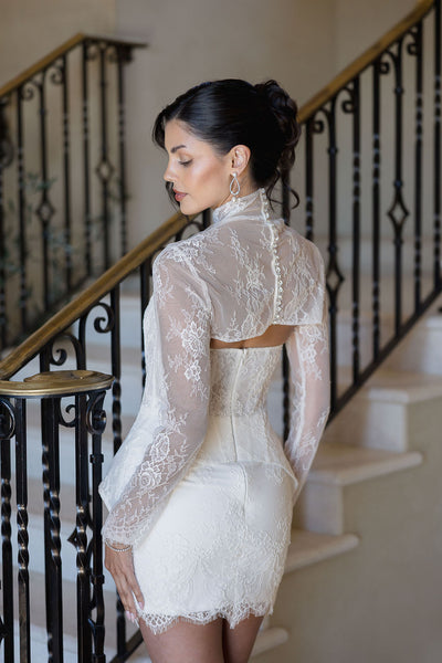 Lace Dress Cream Lace Shrug Flora Lace Bolero Lace Dress Cream Lace Shrug Flora Lace Bolero