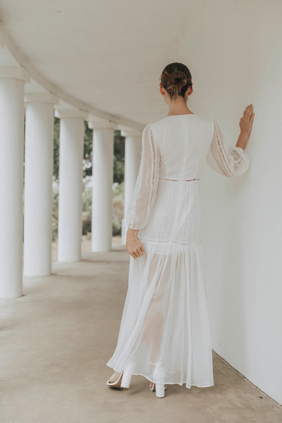 Hilton Cut-Out Dress - Off White