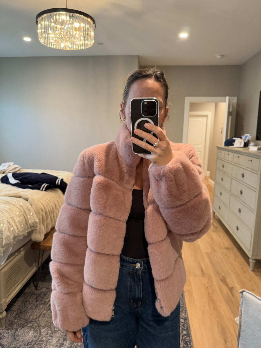 Lux Pink Faux Fur - SMALL