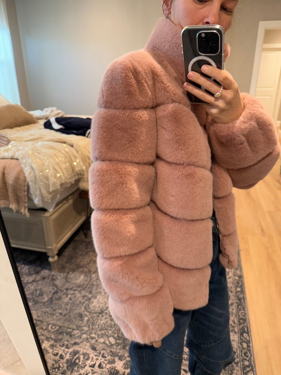 Lux Pink Faux Fur - SMALL