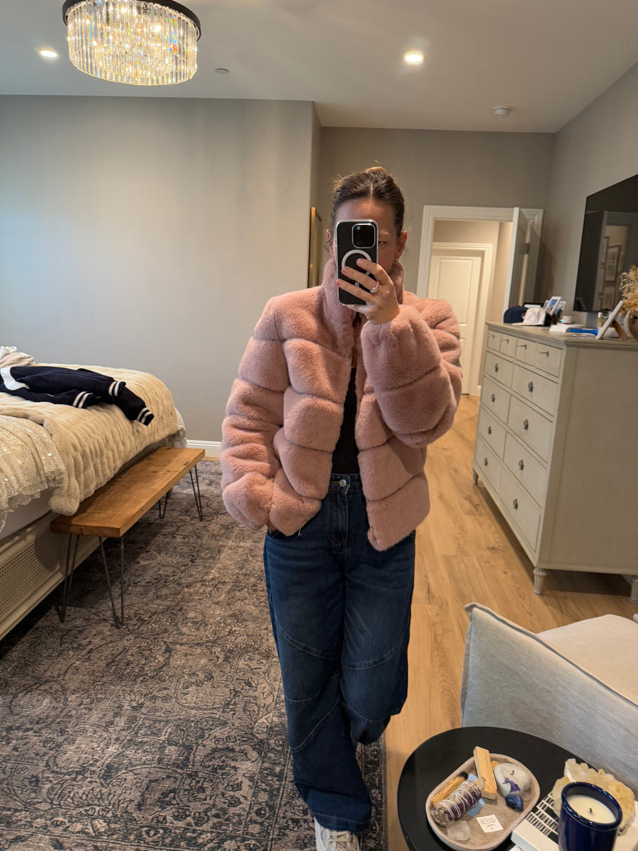 Lux Pink Faux Fur - SMALL