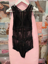 Black Lace Bodysuit  - SAMPLE SALE