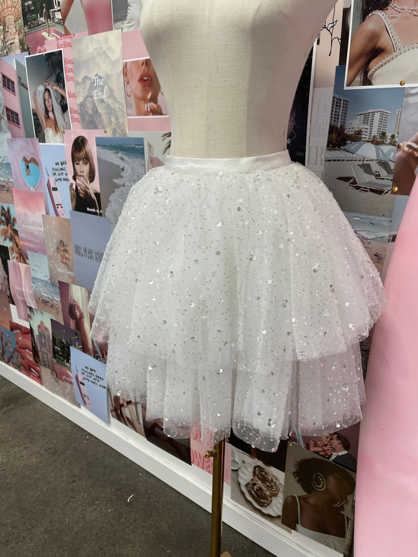 Lotus Sequin Mini Skirt - SAMPLE SALE